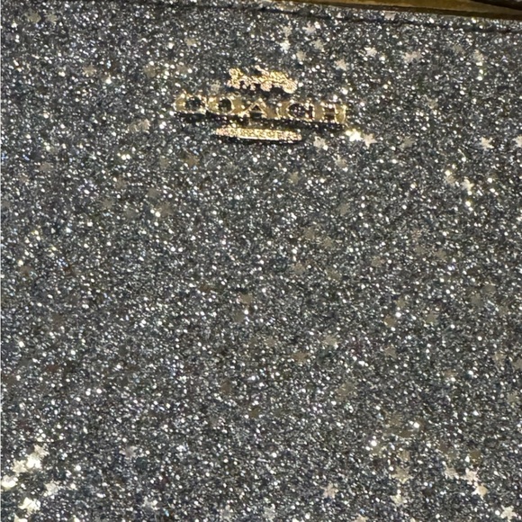 Coach Boxed Star Glitter Wristlet in Midnight Navy - Picture 3 of 6